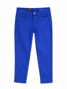 J.Crew Women’s Toothpick Ankle Jeans Bright Blue Skinny Stretch Denim Size: 28